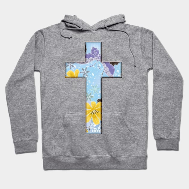 Christian Cross Hoodie by SagedArtDesign